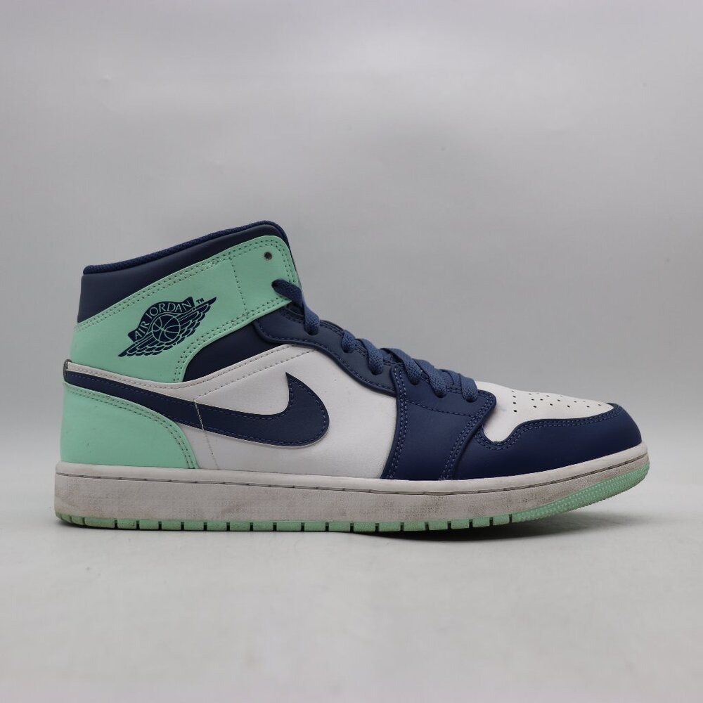 Nike Jordan 1 Mid Mystic Navy Mint Foam Men's Size 11.5 Sneakers 554724-413
